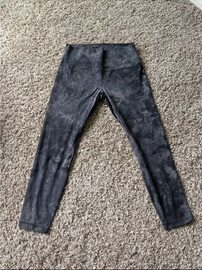 lululemon athletica Black Marble-Print Leggings